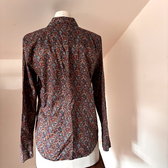 Gap Perfect Shirt, Liberty-inspired print, Sz S - Picture 4 of 7